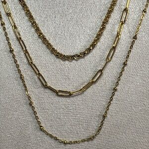 Gold over Stainless Steel Necklace Chain